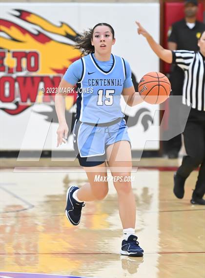 Thumbnail 2 in Desert Vista vs. Centennial (Hoophall West Invitational) photogallery.