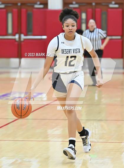 Thumbnail 3 in Desert Vista vs. Centennial (Hoophall West Invitational) photogallery.