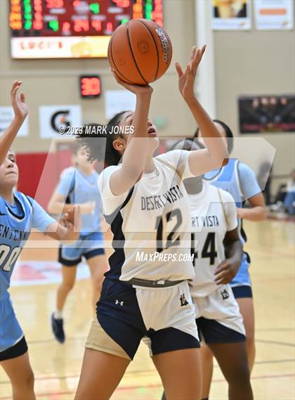 Thumbnail 2 in Desert Vista vs. Centennial (Hoophall West Invitational) photogallery.