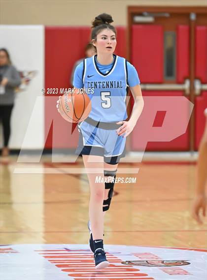 Thumbnail 2 in Desert Vista vs. Centennial (Hoophall West Invitational) photogallery.