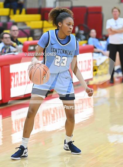Thumbnail 1 in Desert Vista vs. Centennial (Hoophall West Invitational) photogallery.