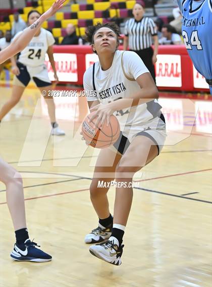 Thumbnail 2 in Desert Vista vs. Centennial (Hoophall West Invitational) photogallery.