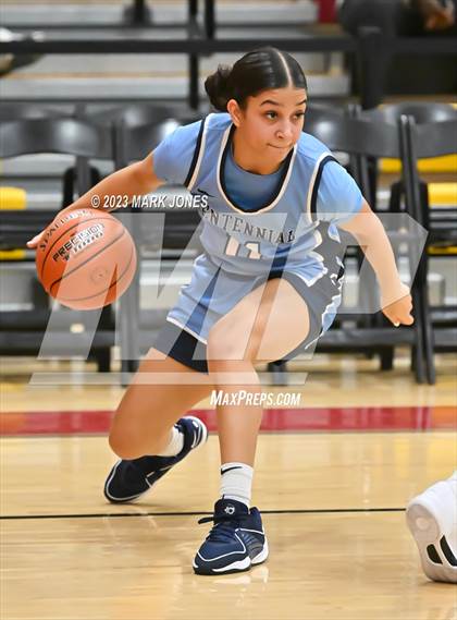 Thumbnail 3 in Desert Vista vs. Centennial (Hoophall West Invitational) photogallery.