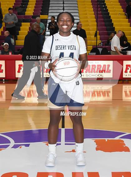 Thumbnail 2 in Desert Vista vs. Centennial (Hoophall West Invitational) photogallery.