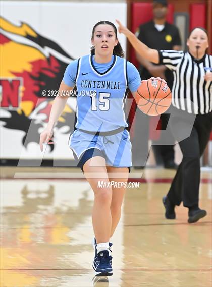 Thumbnail 3 in Desert Vista vs. Centennial (Hoophall West Invitational) photogallery.