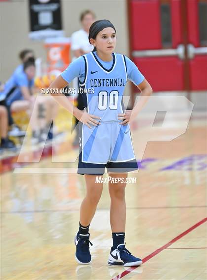 Thumbnail 2 in Desert Vista vs. Centennial (Hoophall West Invitational) photogallery.