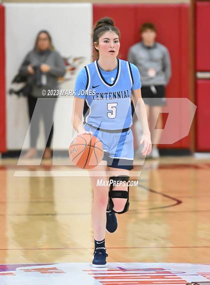Thumbnail 1 in Desert Vista vs. Centennial (Hoophall West Invitational) photogallery.