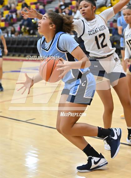 Thumbnail 3 in Desert Vista vs. Centennial (Hoophall West Invitational) photogallery.