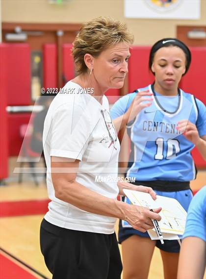 Thumbnail 2 in Desert Vista vs. Centennial (Hoophall West Invitational) photogallery.