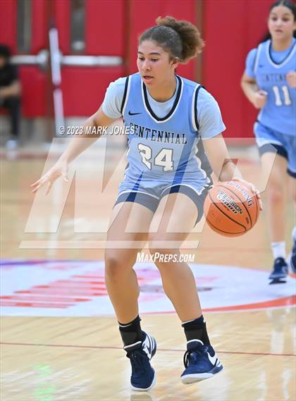Thumbnail 1 in Desert Vista vs. Centennial (Hoophall West Invitational) photogallery.