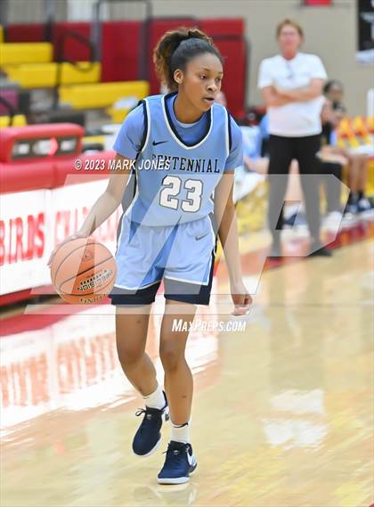 Thumbnail 3 in Desert Vista vs. Centennial (Hoophall West Invitational) photogallery.