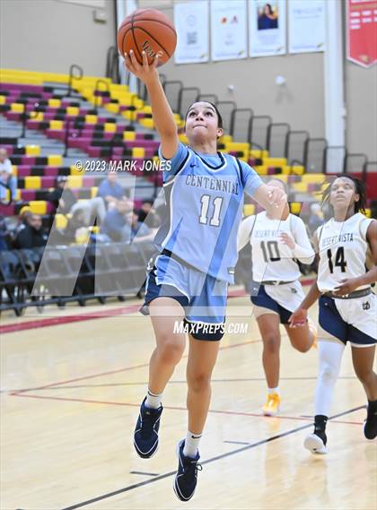 Thumbnail 2 in Desert Vista vs. Centennial (Hoophall West Invitational) photogallery.