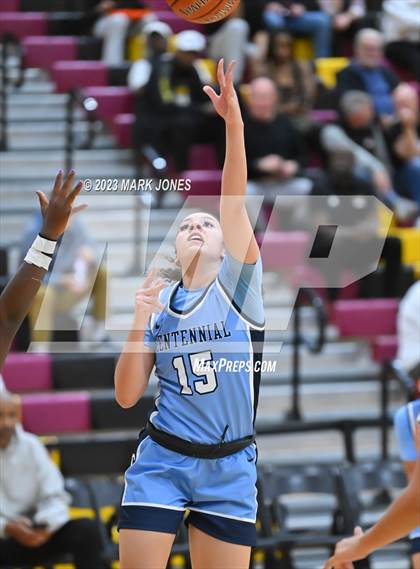 Thumbnail 1 in Desert Vista vs. Centennial (Hoophall West Invitational) photogallery.