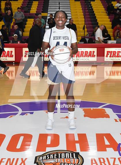 Thumbnail 3 in Desert Vista vs. Centennial (Hoophall West Invitational) photogallery.