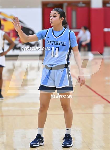 Thumbnail 1 in Desert Vista vs. Centennial (Hoophall West Invitational) photogallery.