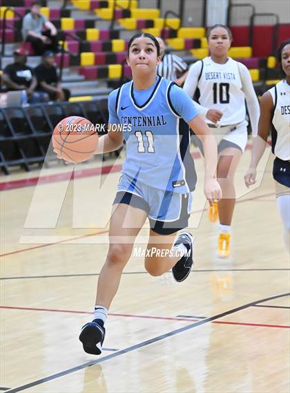 Thumbnail 3 in Desert Vista vs. Centennial (Hoophall West Invitational) photogallery.