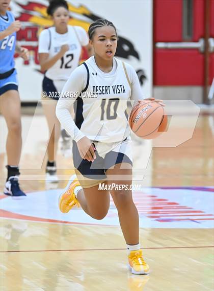 Thumbnail 3 in Desert Vista vs. Centennial (Hoophall West Invitational) photogallery.