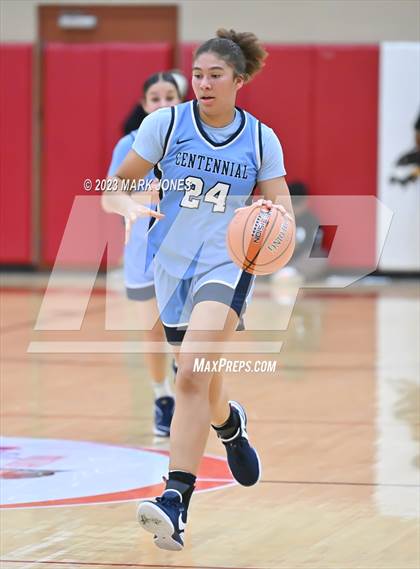 Thumbnail 3 in Desert Vista vs. Centennial (Hoophall West Invitational) photogallery.