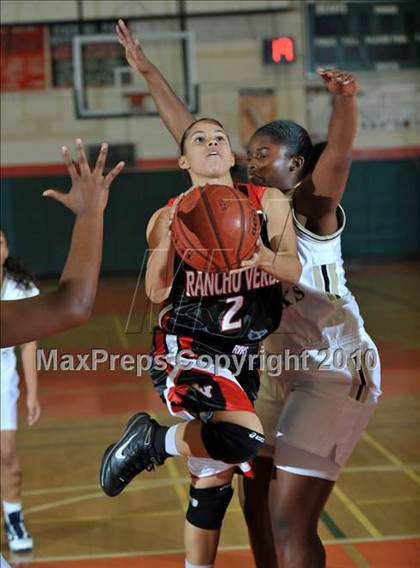 Thumbnail 2 in Rancho Verde vs. Arroyo Valley (Lady Bears Holiday Classic) photogallery.
