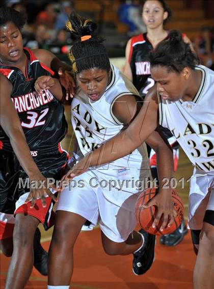 Thumbnail 1 in Rancho Verde vs. Arroyo Valley (Lady Bears Holiday Classic) photogallery.