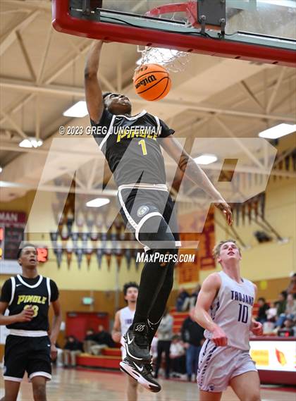 Thumbnail 2 in Pinole Valley vs. Petaluma (Rose City Tournament @Cardinal Newman) photogallery.