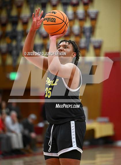 Thumbnail 1 in Pinole Valley vs. Petaluma (Rose City Tournament @Cardinal Newman) photogallery.