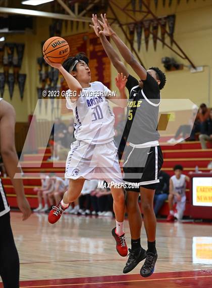 Thumbnail 1 in Pinole Valley vs. Petaluma (Rose City Tournament @Cardinal Newman) photogallery.