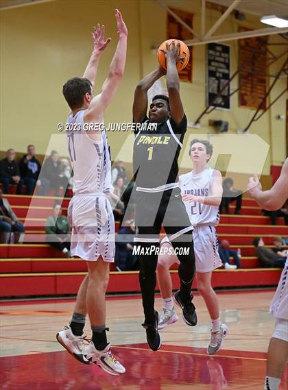 Thumbnail 2 in Pinole Valley vs. Petaluma (Rose City Tournament @Cardinal Newman) photogallery.