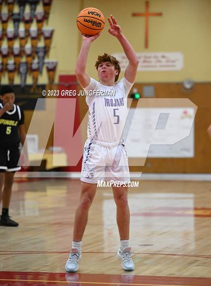 Thumbnail 2 in Pinole Valley vs. Petaluma (Rose City Tournament @Cardinal Newman) photogallery.