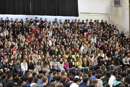 Thumbnail 2 in Archbishop Mitty TOC Ceremony photogallery.