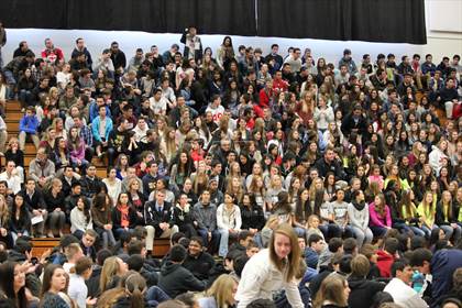 Thumbnail 3 in Archbishop Mitty TOC Ceremony photogallery.