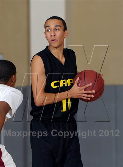 Thumbnail 1 in Downey vs. Capistrano Valley (MaxPreps Holiday Classic) photogallery.