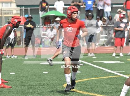 Thumbnail 1 in Mater Dei vs. Mission Viejo (Battle at the Beach 7-on-7) photogallery.