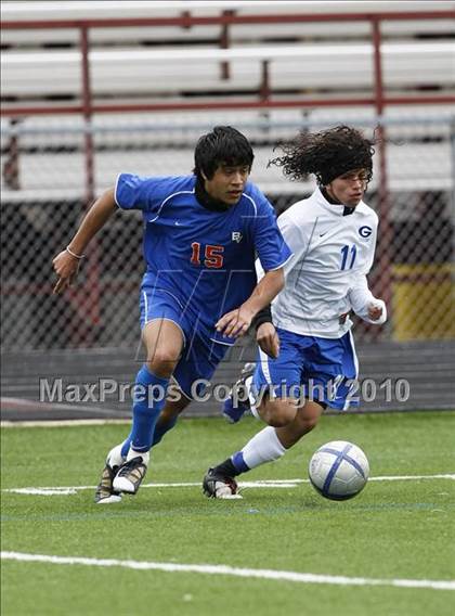 Thumbnail 2 in Grand Prairie vs. Bowie (Martin Invitational Soccer Tournament)) photogallery.