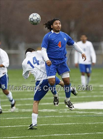 Thumbnail 1 in Grand Prairie vs. Bowie (Martin Invitational Soccer Tournament)) photogallery.