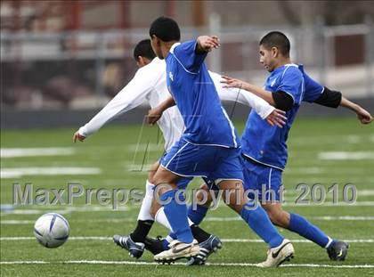 Thumbnail 2 in Grand Prairie vs. Bowie (Martin Invitational Soccer Tournament)) photogallery.