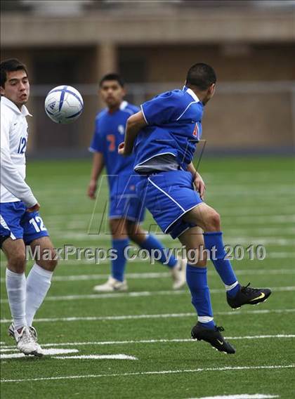 Thumbnail 1 in Grand Prairie vs. Bowie (Martin Invitational Soccer Tournament)) photogallery.