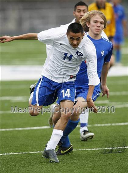 Thumbnail 2 in Grand Prairie vs. Bowie (Martin Invitational Soccer Tournament)) photogallery.