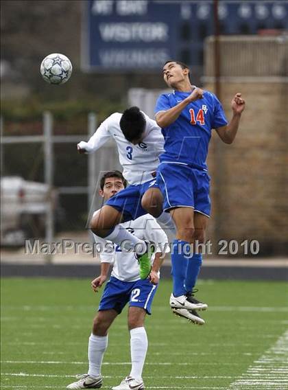 Thumbnail 1 in Grand Prairie vs. Bowie (Martin Invitational Soccer Tournament)) photogallery.