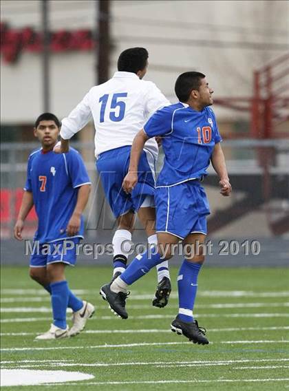 Thumbnail 1 in Grand Prairie vs. Bowie (Martin Invitational Soccer Tournament)) photogallery.