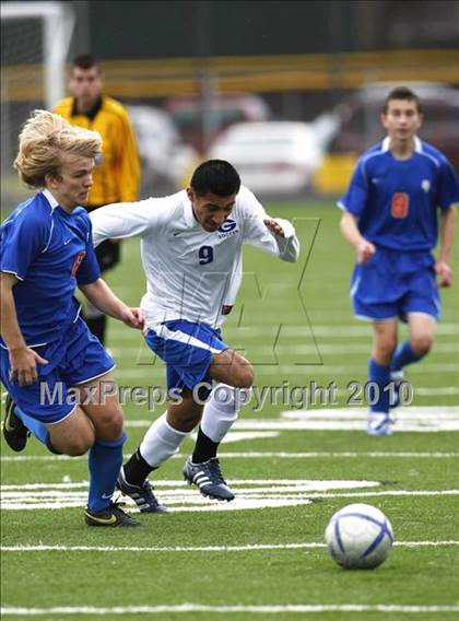Thumbnail 1 in Grand Prairie vs. Bowie (Martin Invitational Soccer Tournament)) photogallery.