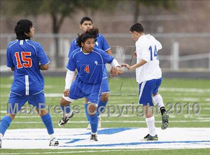 Thumbnail 1 in Grand Prairie vs. Bowie (Martin Invitational Soccer Tournament)) photogallery.
