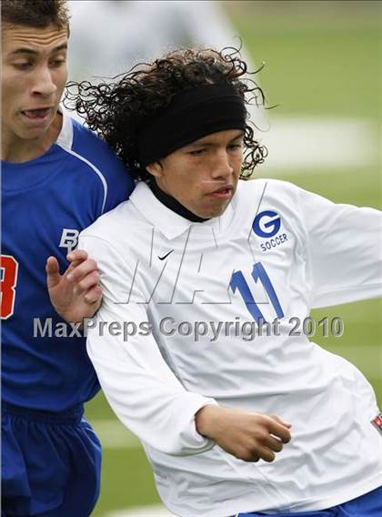 Thumbnail 1 in Grand Prairie vs. Bowie (Martin Invitational Soccer Tournament)) photogallery.