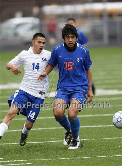 Thumbnail 1 in Grand Prairie vs. Bowie (Martin Invitational Soccer Tournament)) photogallery.