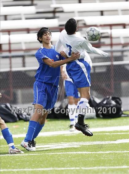Thumbnail 2 in Grand Prairie vs. Bowie (Martin Invitational Soccer Tournament)) photogallery.