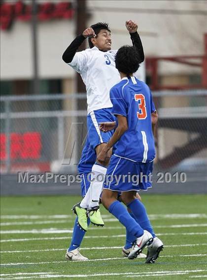 Thumbnail 1 in Grand Prairie vs. Bowie (Martin Invitational Soccer Tournament)) photogallery.