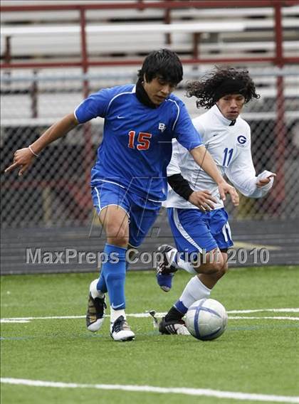 Thumbnail 3 in Grand Prairie vs. Bowie (Martin Invitational Soccer Tournament)) photogallery.