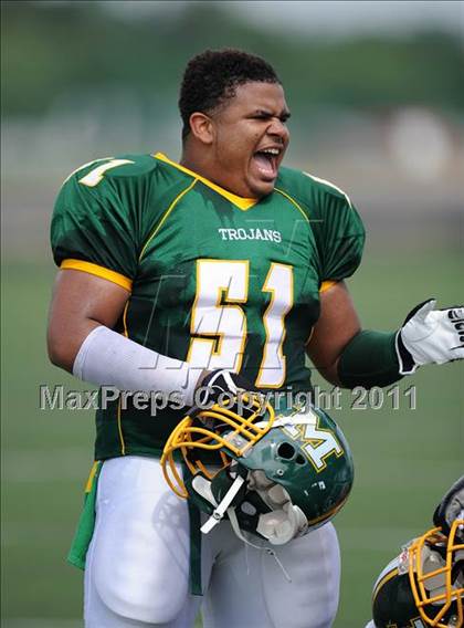 Thumbnail 2 in Madison vs. Central (Florida vs. Texas Football Showcase) photogallery.