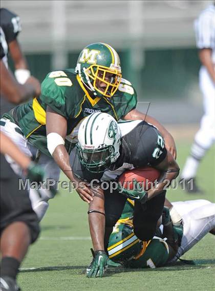 Thumbnail 1 in Madison vs. Central (Florida vs. Texas Football Showcase) photogallery.