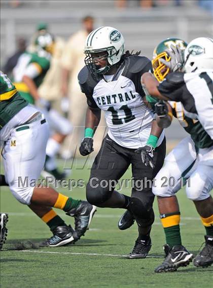 Thumbnail 1 in Madison vs. Central (Florida vs. Texas Football Showcase) photogallery.
